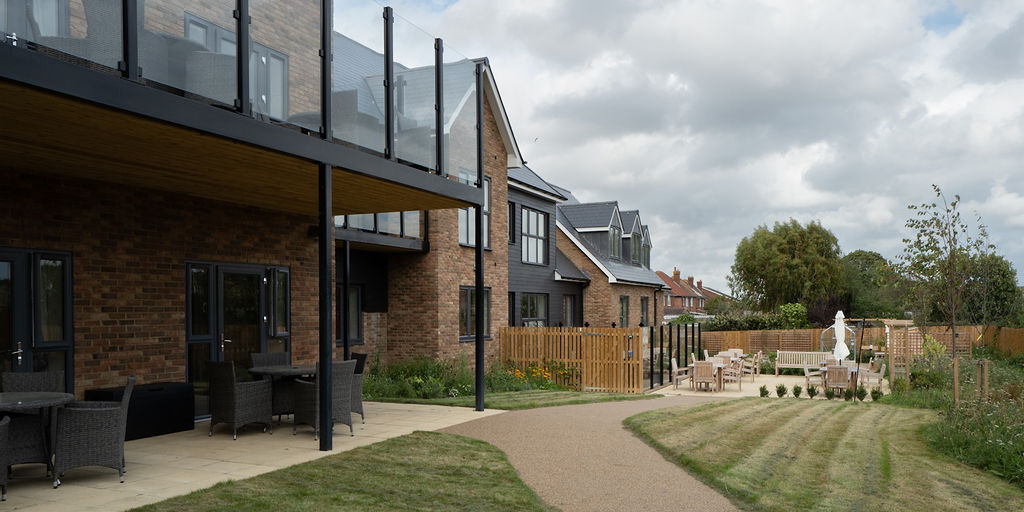 The outside view of Lark View Care Home