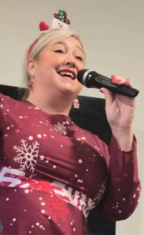 one of the singers that came into the care home to perform