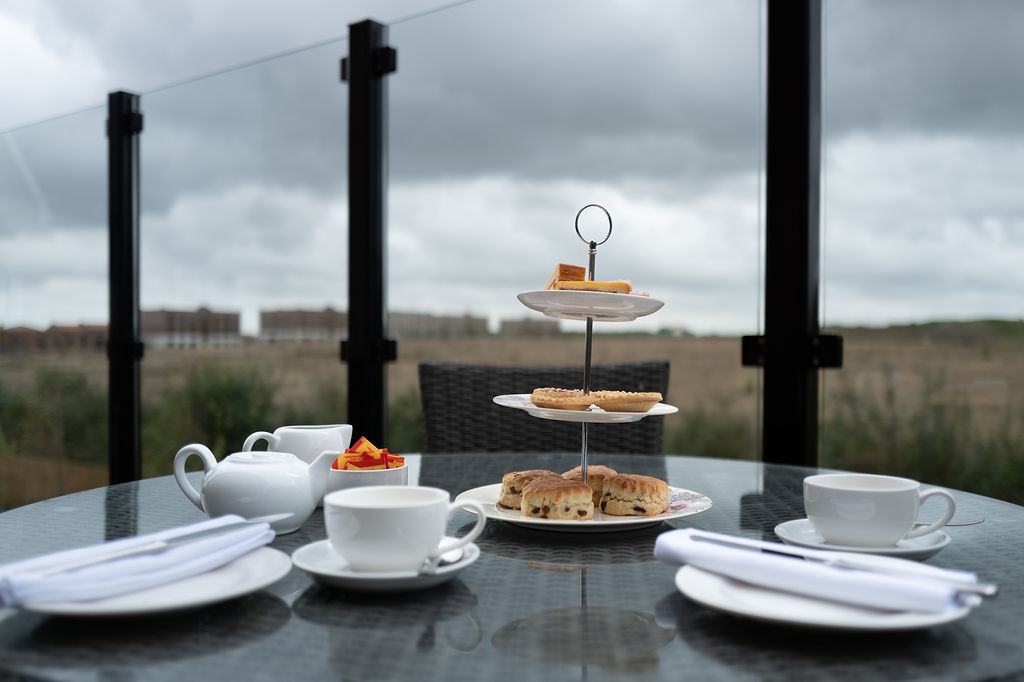 tea and cakes in the garden